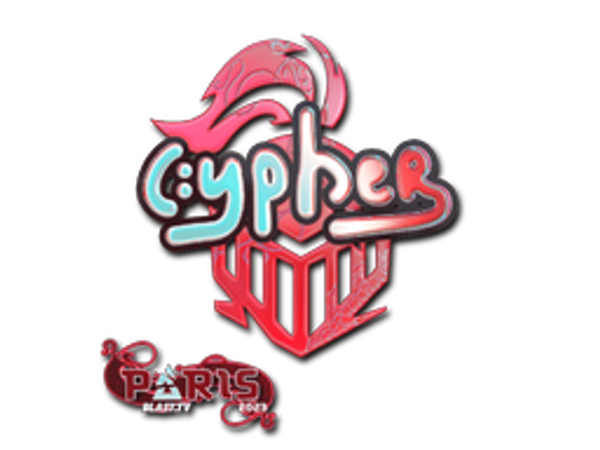 Наклейка | Cypher (голографическая) | Париж-2023