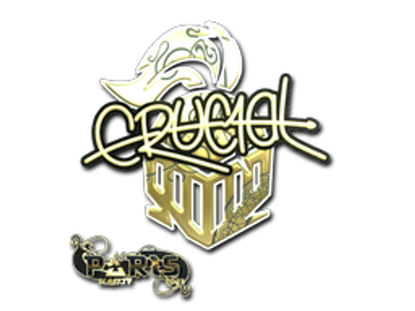 Наклейка | CRUC1AL (золотая) | Париж-2023