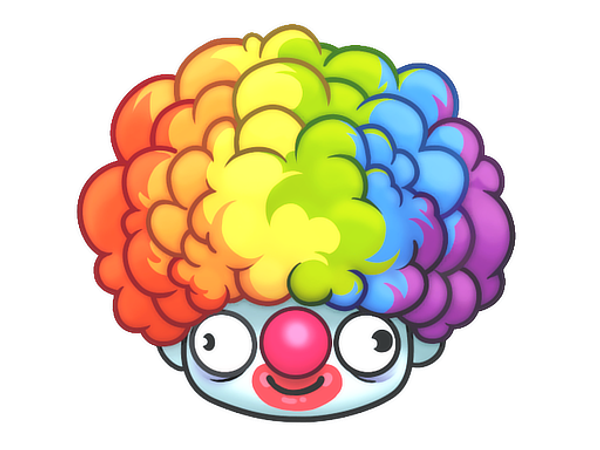 Sticker | Clown Wig