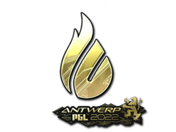 Sticker | Copenhagen Flames (Gold) | Antwerp 2022