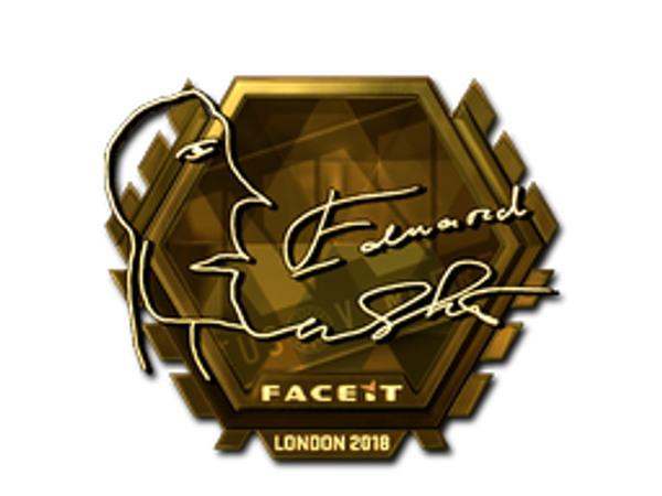 Sticker | Edward (Gold) | London 2018