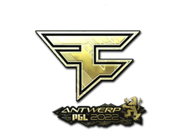 Sticker | FaZe Clan (Gold) | Antwerp 2022