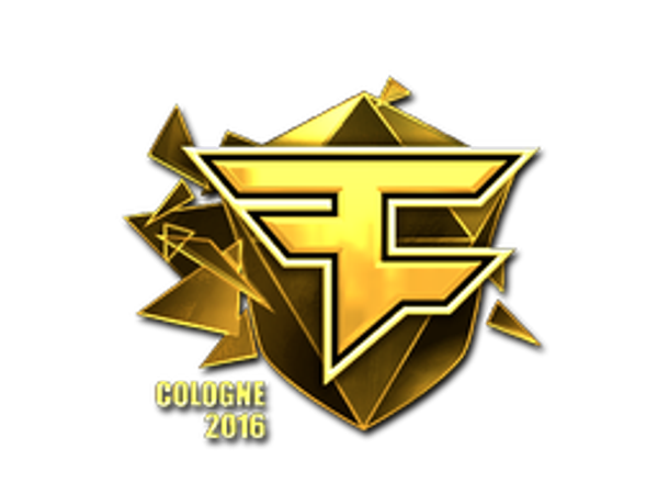 Sticker | FaZe Clan (Gold) | Cologne 2016