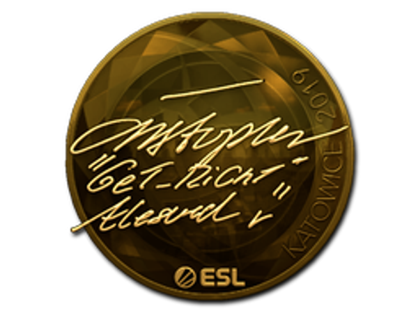 Sticker | GeT_RiGhT (Gold) | Katowice 2019
