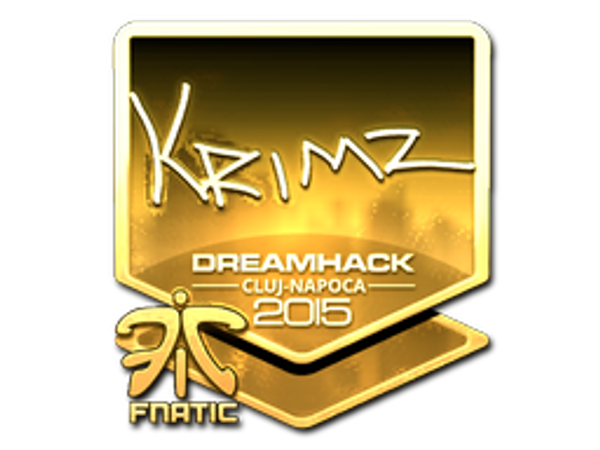 Sticker | KRIMZ (Gold) | Cluj-Napoca 2015