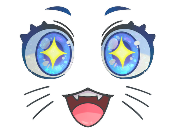 Sticker | Kawaii Eyes (Glitter)