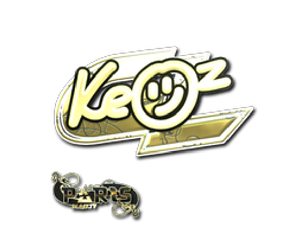 Наклейка | Keoz (золотая) | Париж-2023