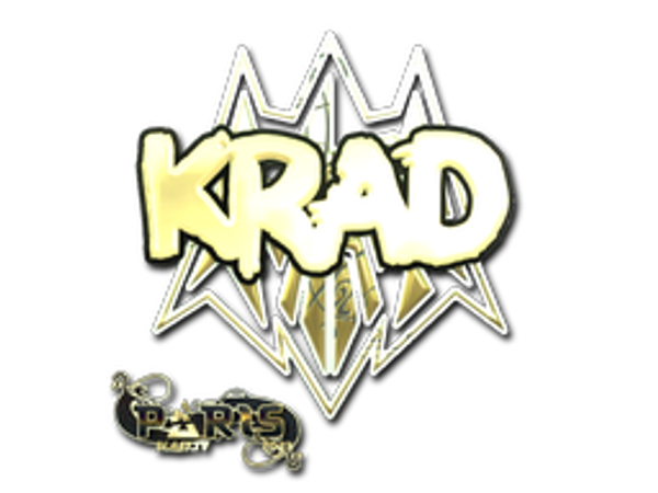 Наклейка | Krad (золотая) | Париж-2023