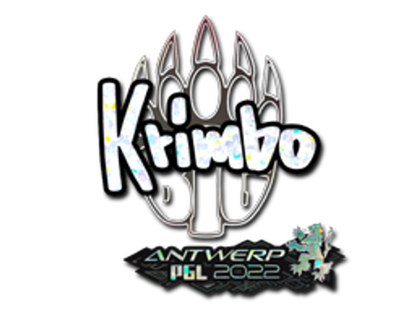 Sticker | Krimbo (Glitter) | Antwerp 2022