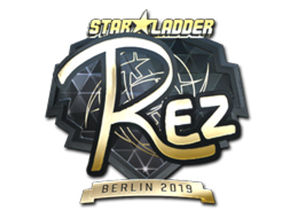Sticker | REZ (Gold) | Berlin 2019