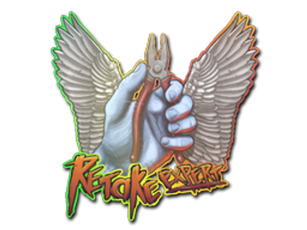 Sticker | Retake Expert (Holo)
