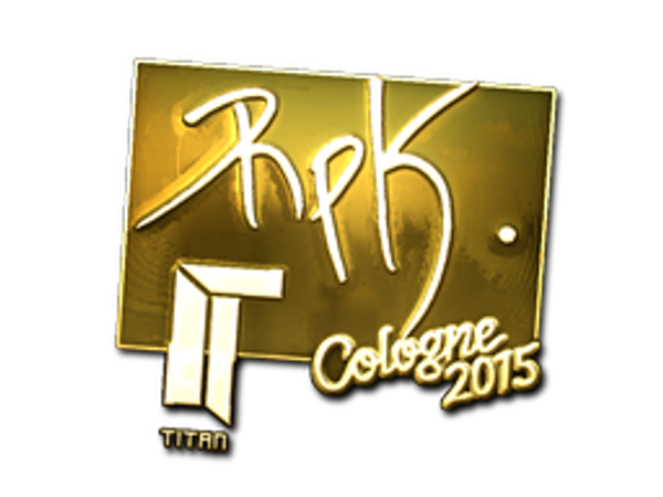 Наклейка | RpK (золотая) | Кёльн-2015