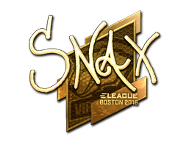 Sticker | Snax (Gold) | Boston 2018