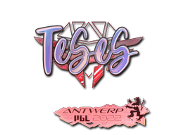 Наклейка | TeSeS (голографическая) | Антверпен-2022