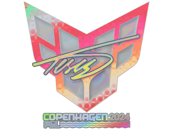 Наклейка | TeSeS (голографическая) | Копенгаген-2024