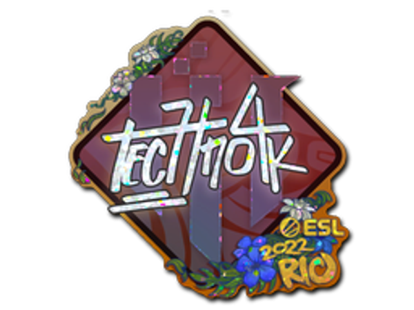 Наклейка | Techno4K (с блёстками) | Рио-2022