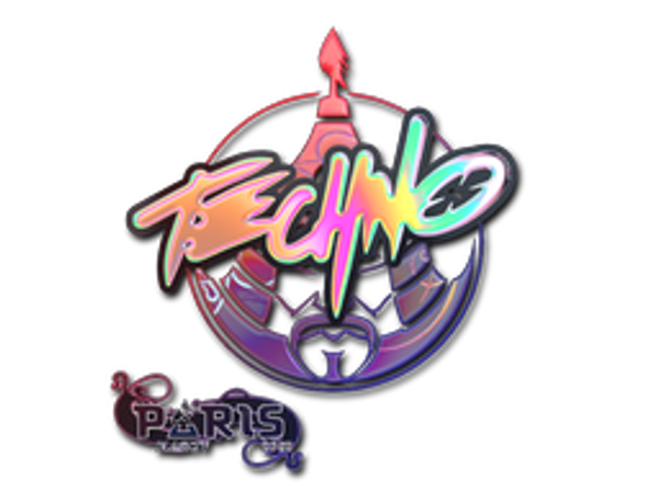 Наклейка | Techno4K (голографическая) | Париж-2023