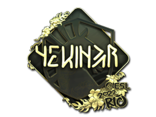 Наклейка | YEKINDAR (золотая) | Рио-2022