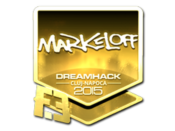 Sticker | markeloff (Gold) | Cluj-Napoca 2015