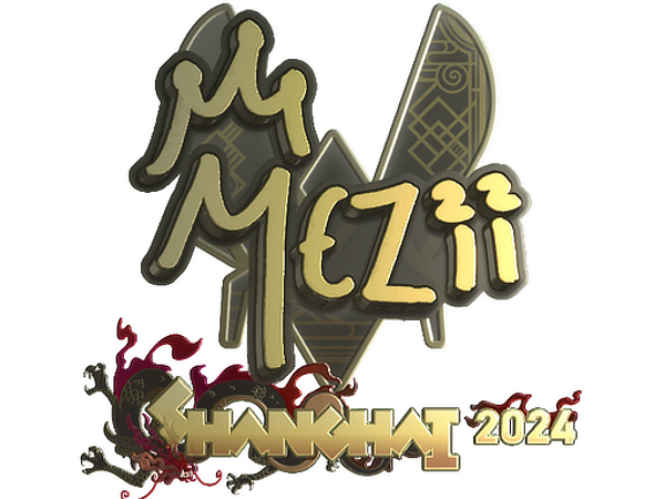 Sticker | mezii (Gold) | Shanghai 2024