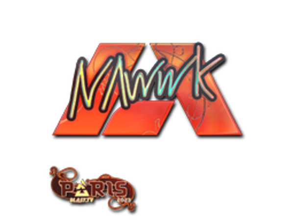 Наклейка | nawwk (голографическая) | Париж-2023