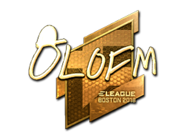 Sticker | olofmeister (Gold) | Boston 2018