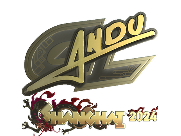 Sticker | aNdu (Gold) | Shanghai 2024