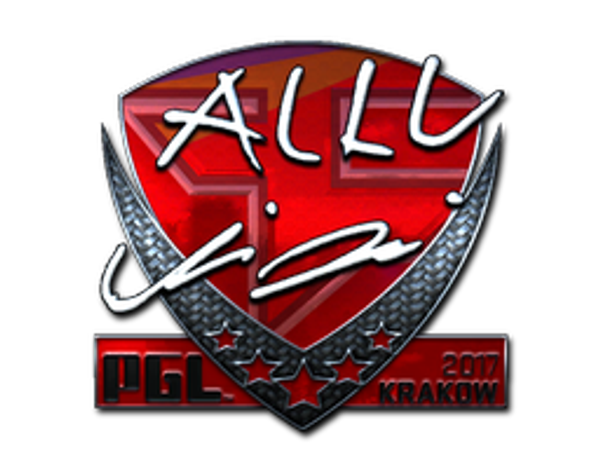 Наклейка | allu (металлическая) | Краков-2017