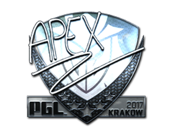 Наклейка | apEX (металлическая) | Краков-2017