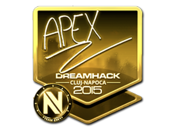 Наклейка | apEX (золотая) | Клуж-Напока-2015