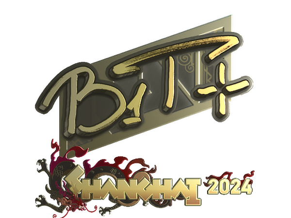Sticker | b1t (Gold) | Shanghai 2024