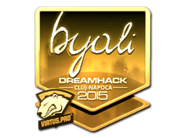 Sticker | byali (Gold) | Cluj-Napoca 2015