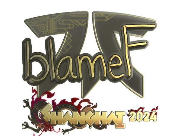 Sticker | blameF (Gold) | Shanghai 2024