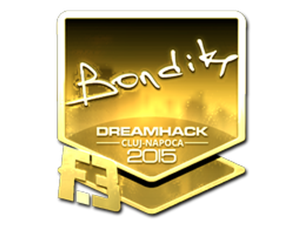 Sticker | bondik (Gold) | Cluj-Napoca 2015