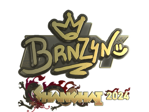 Sticker | brnz4n (Gold) | Shanghai 2024