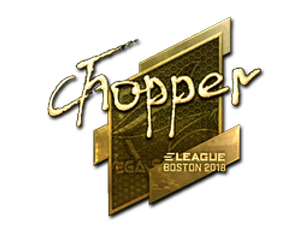 Sticker | chopper (Gold) | Boston 2018