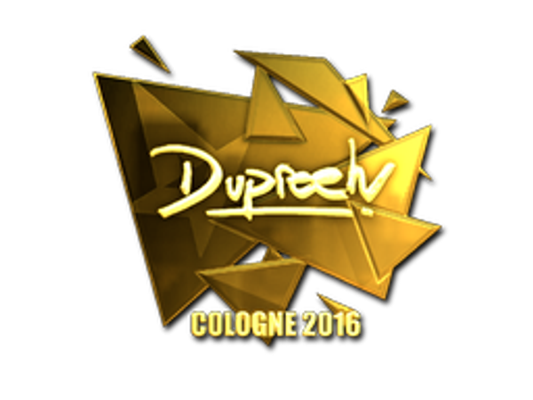 Sticker | dupreeh (Gold) | Cologne 2016