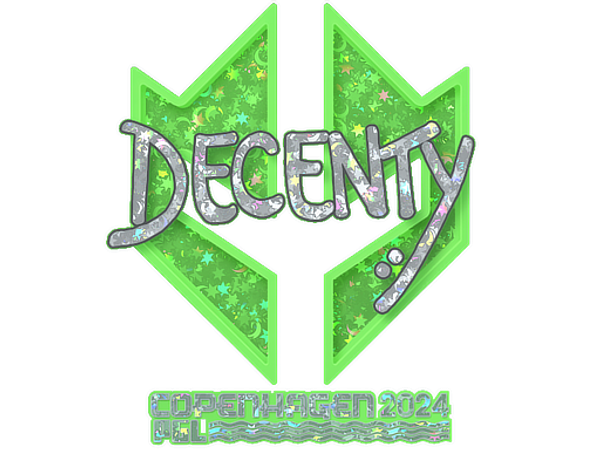Sticker | decenty (Glitter) | Copenhagen 2024