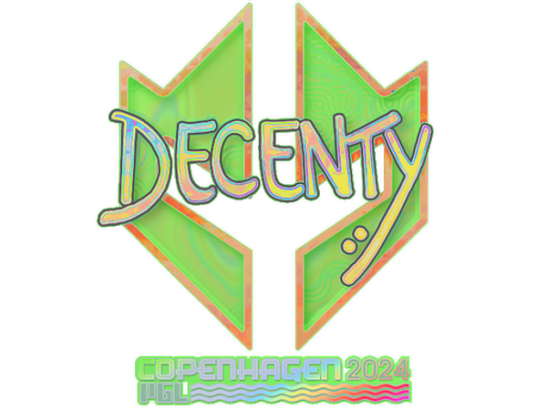 Sticker | decenty (Holo) | Copenhagen 2024