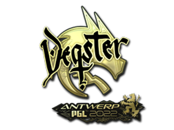 Sticker | degster (Gold) | Antwerp 2022