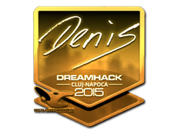 Sticker | denis (Gold) | Cluj-Napoca 2015