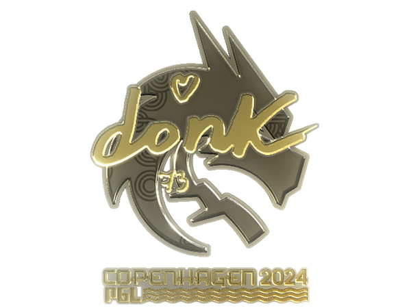 Sticker | donk (Gold) | Copenhagen 2024
