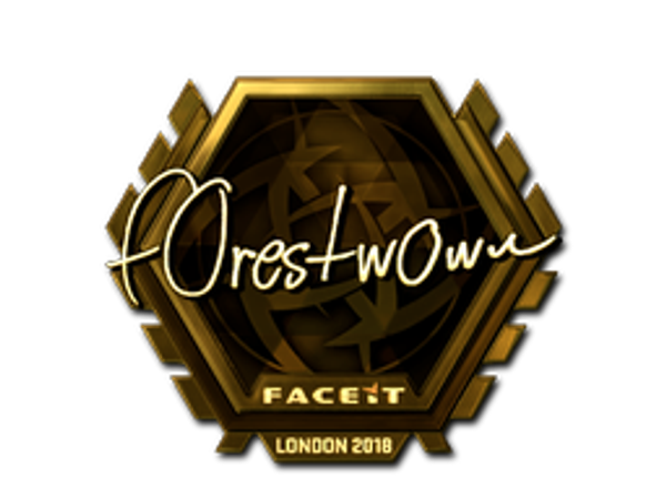 Sticker | f0rest (Gold) | London 2018