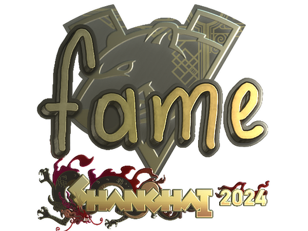 Sticker | fame (Gold) | Shanghai 2024