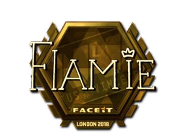 Sticker | flamie (Gold) | London 2018