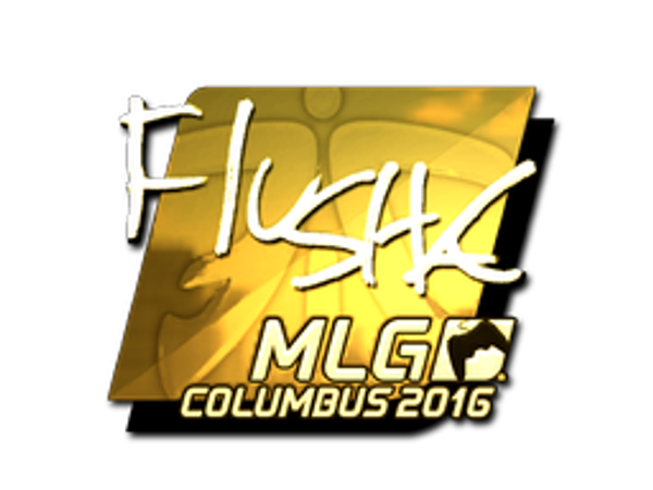 Sticker | flusha (Gold) | MLG Columbus 2016