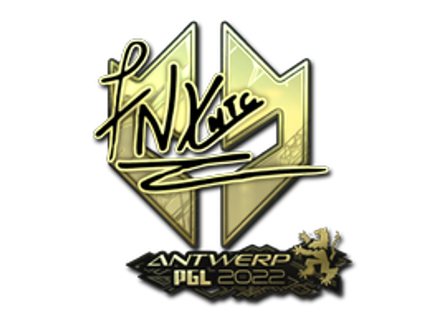 Sticker | fnx (Gold) | Antwerp 2022