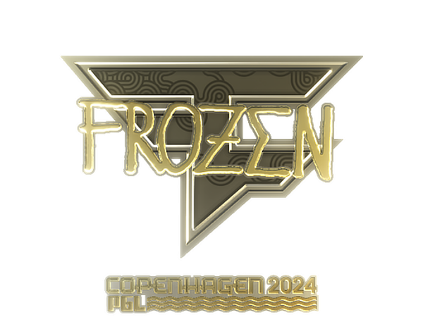 Наклейка | frozen (золотая) | Копенгаген-2024