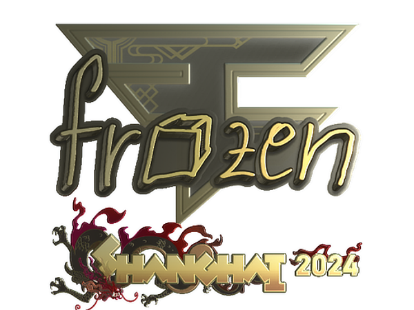 Sticker | frozen (Gold) | Shanghai 2024