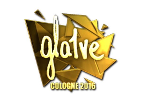 Sticker | gla1ve (Gold) | Cologne 2016